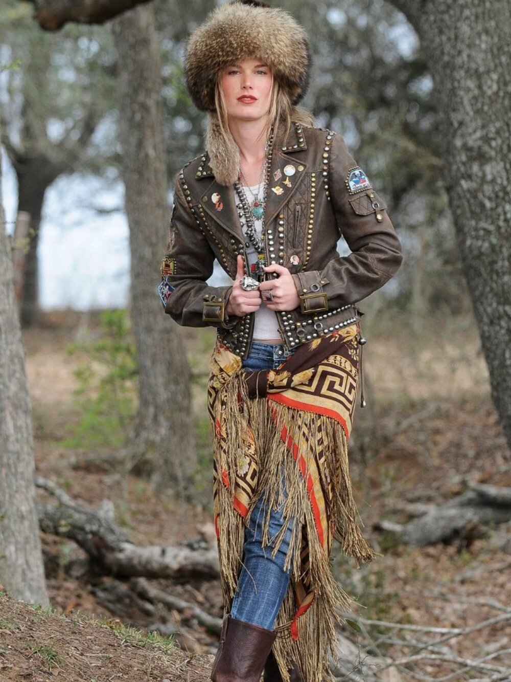 DOUBLE D RANCH Jacket, Land of the Free $1,195.00 SPREAD YOUR WINGS IN STATEMENT - Picture 2 of 16